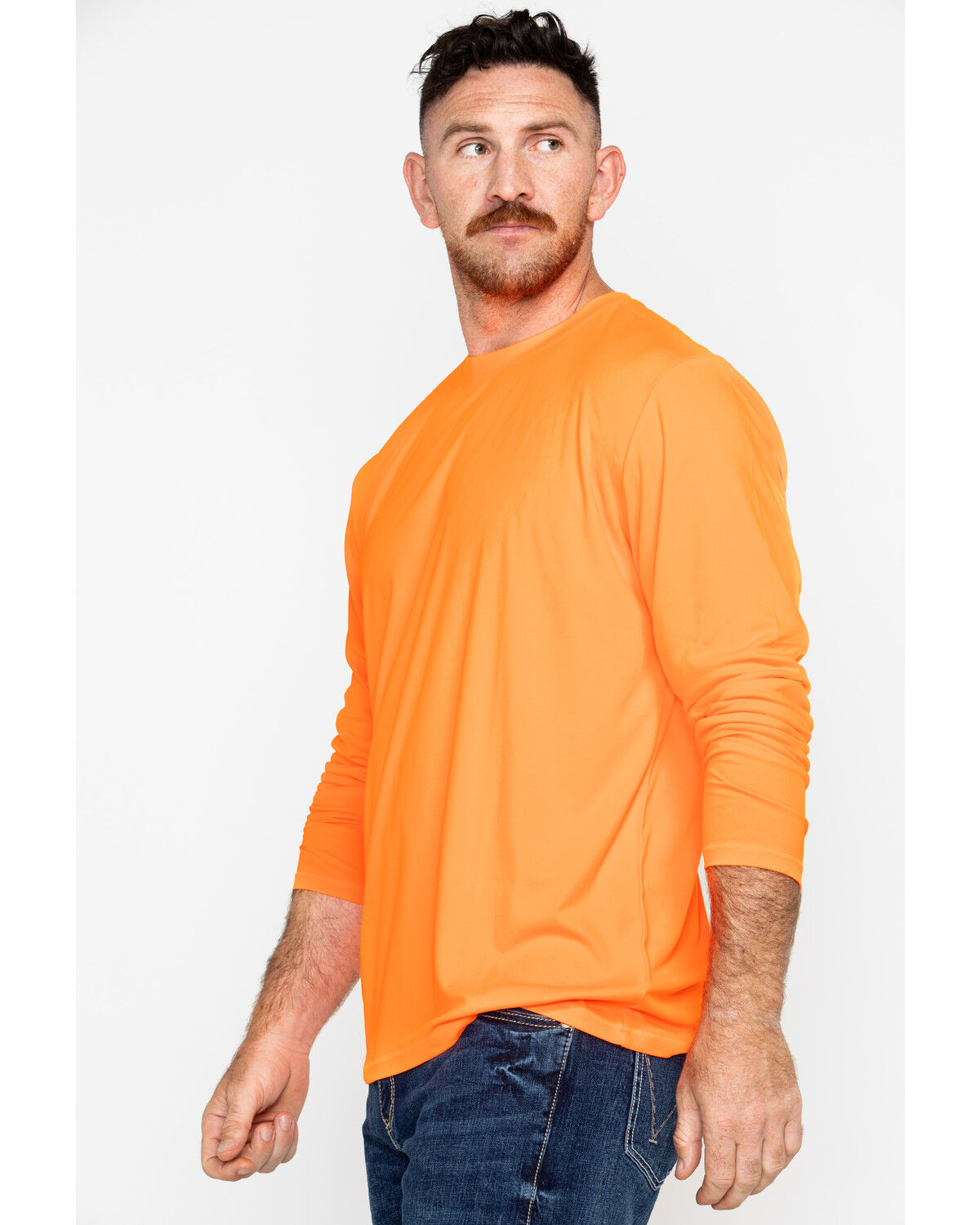 Image #4 - Hawx Men's Long Sleeve Color-Enhanced Cooling Work Tee, , hi-res