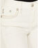 Image #4 - Miss Me Women's Mid Rise Whipstitch Border Pocket Bootcut Stretch Denim Jeans, White, hi-res