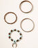 Shyanne Women's Crescent Bronze 4pc Stretch Bracelet Set, Rust Copper, hi-res