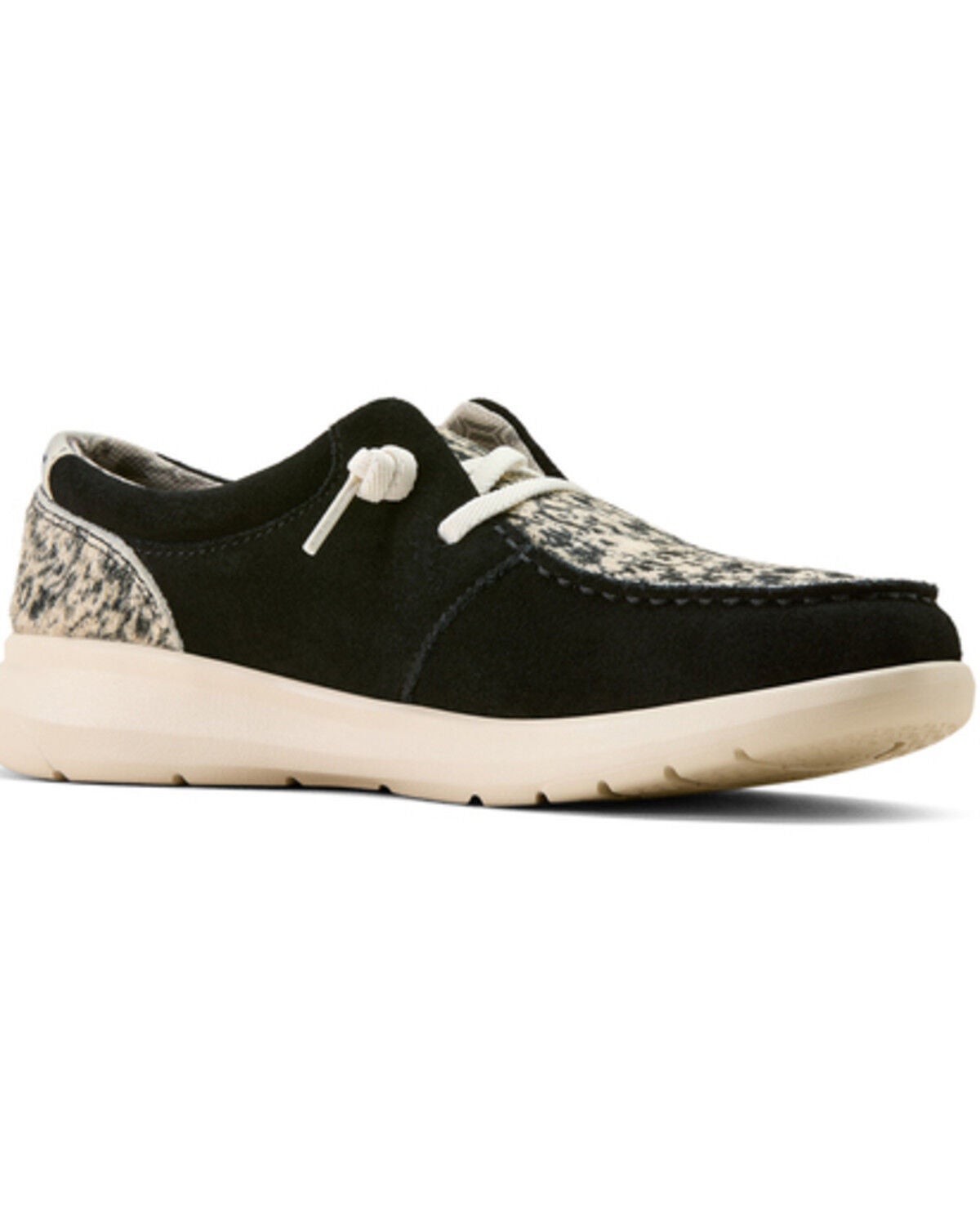 Image #1 - Ariat Women's Hilo Hairon Casual Shoes - Moc Toe, Black, hi-res