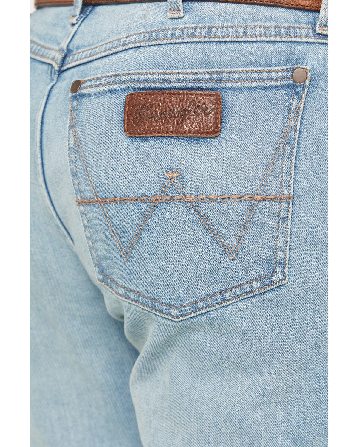 Image #4 - Wrangler Retro Men's WRT20 Fallon Light Wash Relaxed Bootcut Stretch Denim Jeans, Light Wash, hi-res