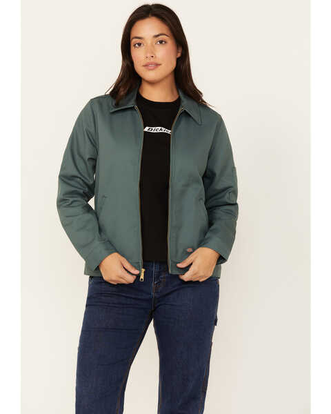 Dickies Women's Unlined Eisenhower Jacket , Green, hi-res