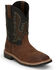Justin Men's Stampede Bolt Pull On Western Work Boots - Nano Composite Toe , Brown, hi-res