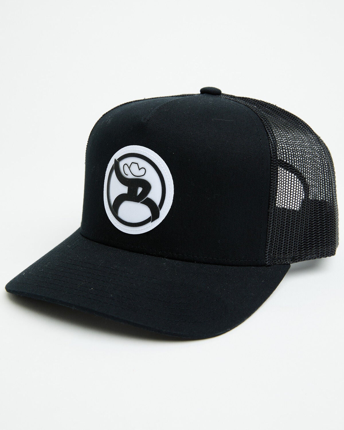 Hooey Boys' Roughy 2.0 Trucker Cap, Black, hi-res