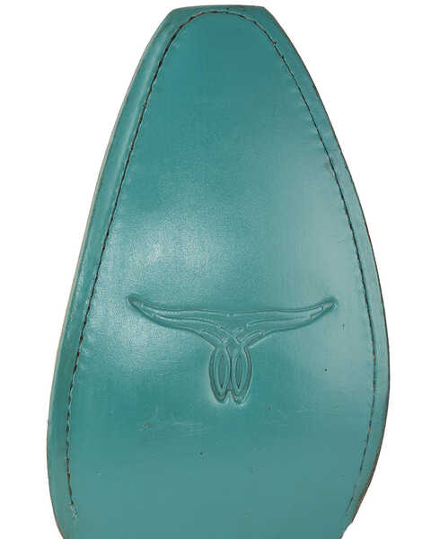 Image #7 - Lane Women's Saratoga Western Boots - Snip Toe, Turquoise, hi-res
