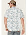 Image #4 - Moonshine Spirit Men's Vineyard Floral Print Short Sleeve Snap Western Shirt, White, hi-res