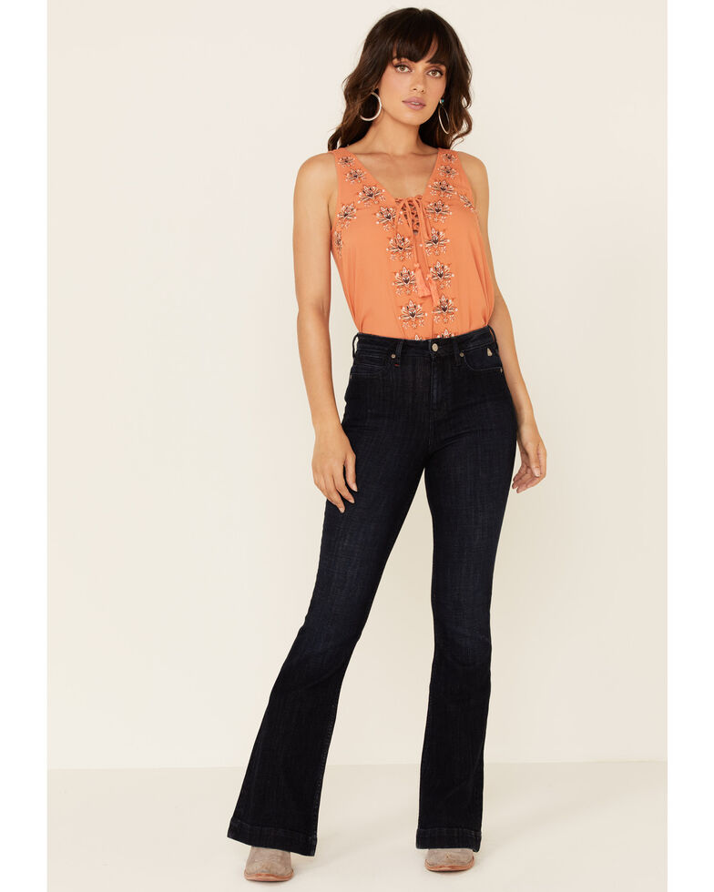 Idyllwind Women's Blue Moon High Risin’ Flare Leg Jeans, Dark Blue, hi-res
