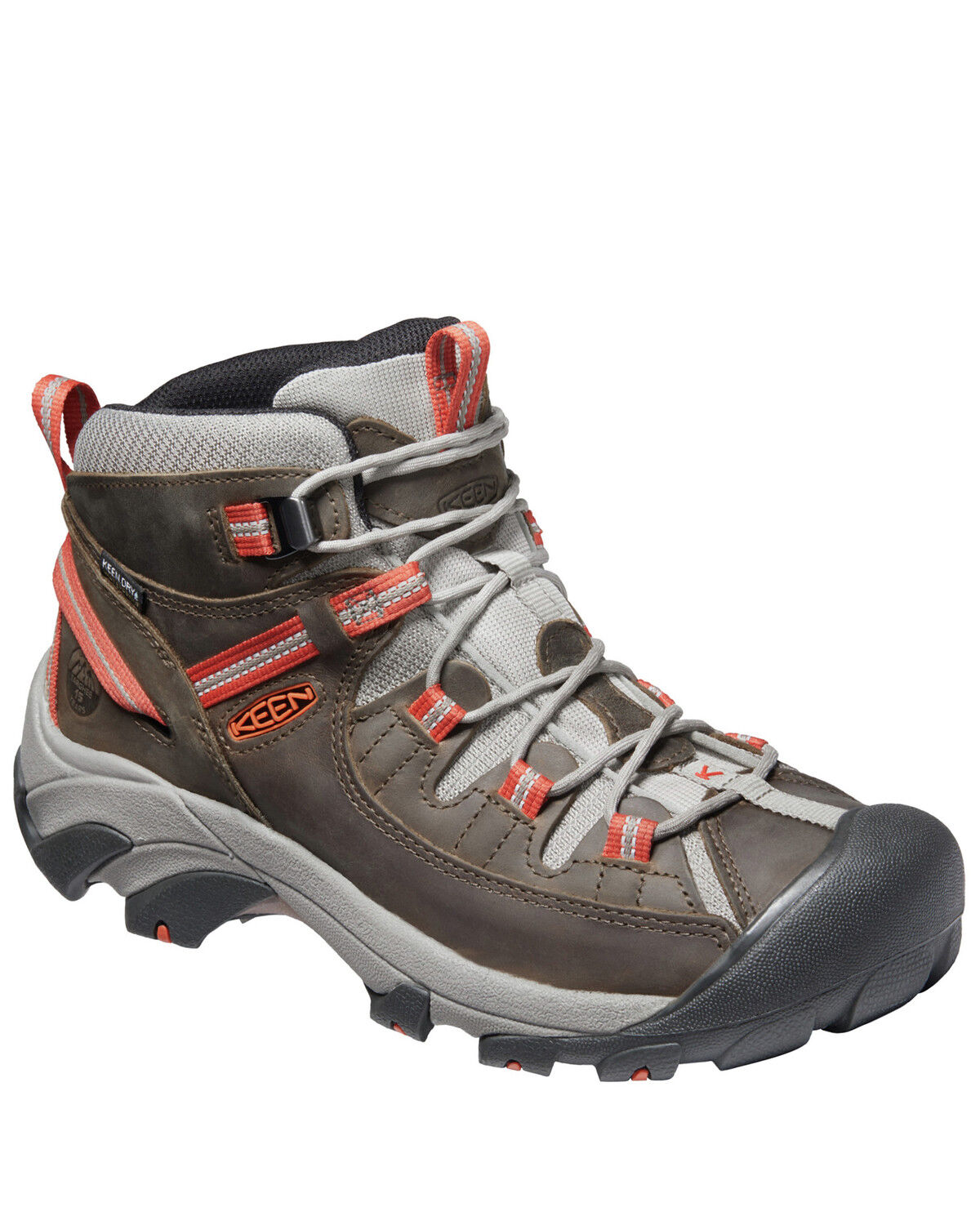 Image #1 - Keen Men's Targhee II Waterproof Work Boots - Soft Toe, Grey, hi-res