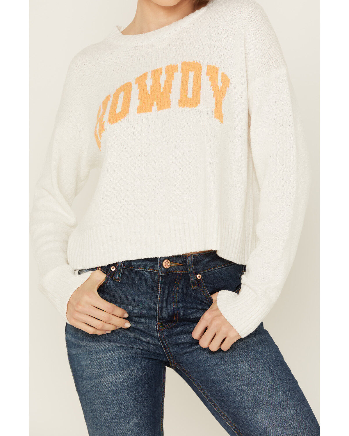 Image #3 - White Crow Women's Howdy Lightweight Sweater, White, hi-res
