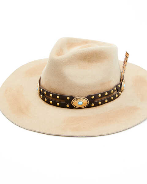 Idyllwind Women's Spotted In The Night Felt Rancher Hat , Brown, hi-res