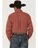 Image #4 - George Strait by Wrangler Men's Geo Print Long Sleeve Button-Down Stretch Western Shirt - Tall, Red, hi-res