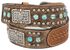 Image #2 - Nocona Kids' Hair-On-Hide Rhinestone & Concho Belt, Tan, hi-res