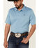 Rock & Roll Denim Men's Short Sleeve Polo Shirt , Light Blue, hi-res