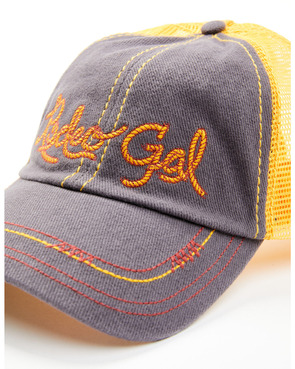 Image #2 - Catchfly Women's Rodeo Gal Ponytail Ball Cap, Blue, hi-res
