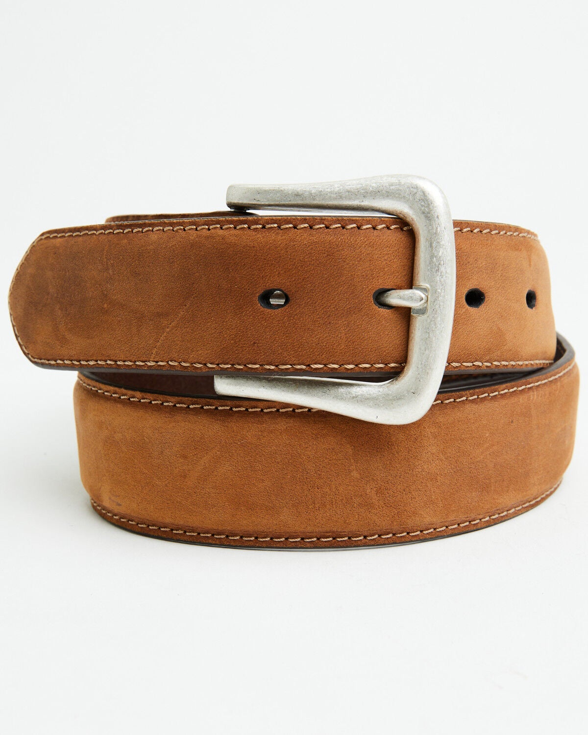 Nocona Belt Co. Men's Basic Leather Belt, Med Brown, hi-res