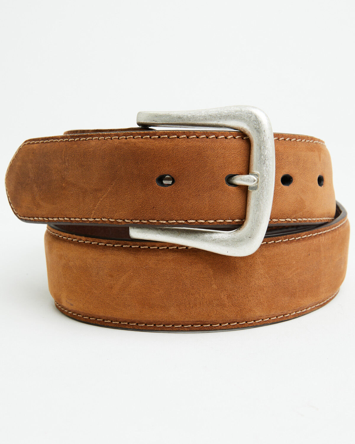 Image #1 - Nocona Belt Co. Men's Basic Leather Belt, Med Brown, hi-res