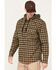 Image #2 - Hawx Men's Flannel Hooded Work Jacket, Green, hi-res