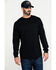 Cody James Men's FR Logo Long Sleeve Stretch Work Shirt , Black, hi-res
