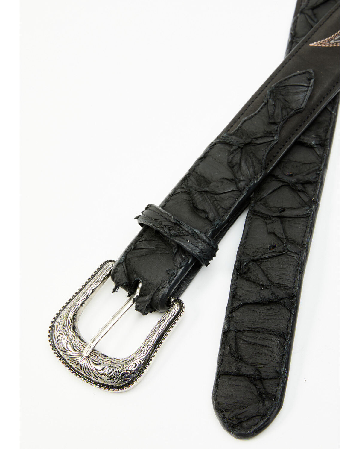 Image #2 - Cody James Men's Exotic Pirarucu Billet Belt, Black, hi-res