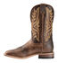 Tony Lama Men's Worn Goat Leather Americana Western Boots - Broad Square Toe, Tan, hi-res