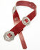 Image #2 - Idyllwind Women's Wheels Concho Belt, Red, hi-res