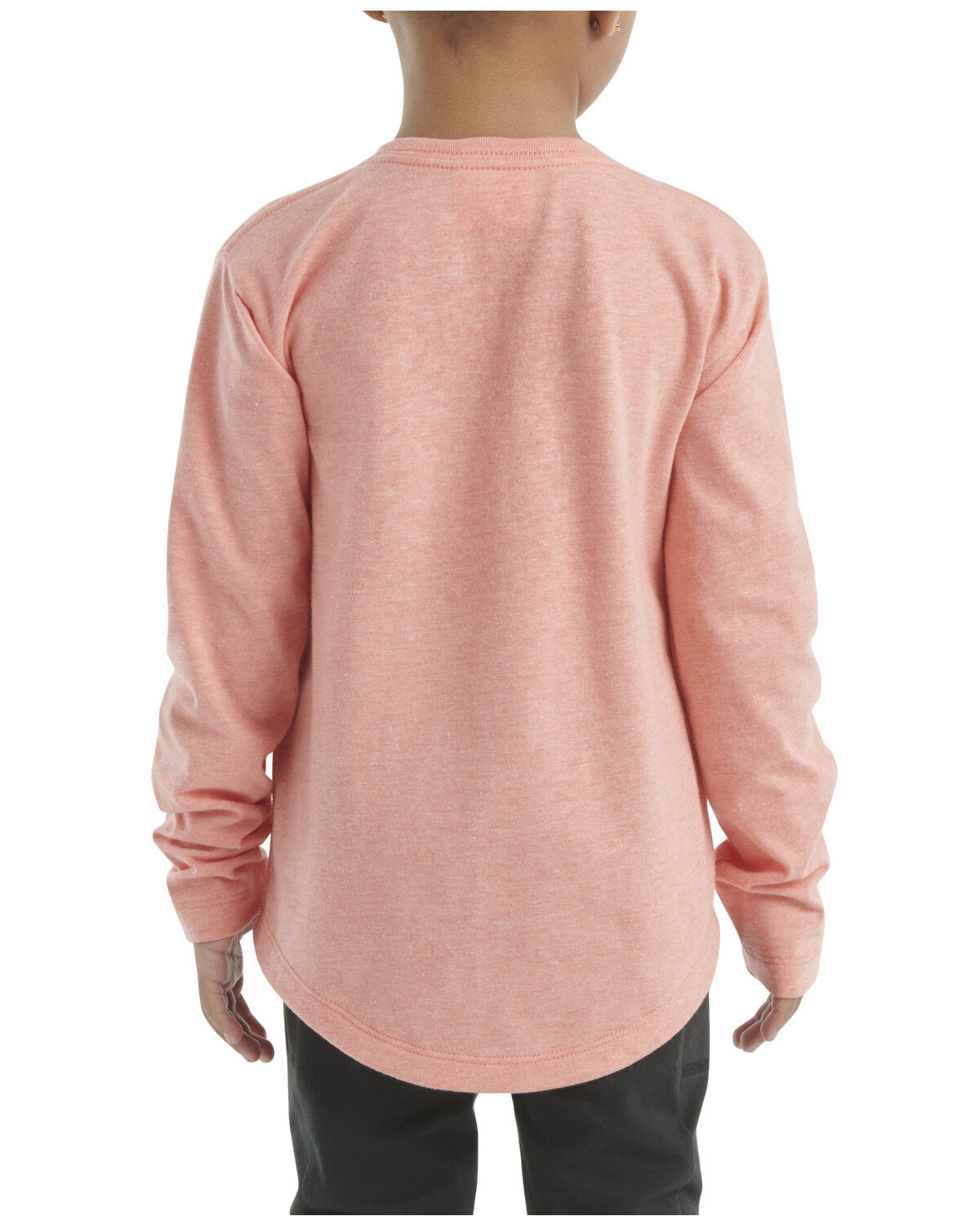 Image #3 - Carhartt Toddler Girls' Horse Long Sleeve Graphic Tee, Pink, hi-res