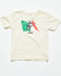 Image #1 - Cowboy Hardware Toddler Boys' Bull Mexico Flag Short Sleeve Graphic T-Shirt, Sand, hi-res