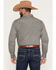 Image #4 - Gibson Trading Co Men's YeeHaw Medallion Print Long Sleeve Snap Western Shirt, Blue, hi-res