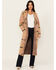 Image #2 - Ariat Women's Southwestern Geo Print Duster Sweater, Tan, hi-res