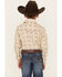 Image #4 - Cowboy Hardware Boys' Distressed Southwestern Print Long Sleeve Snap Western Shirt , Tan, hi-res
