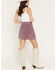 Image #3 - Idyllwind Women's Waters Suede Mini Skirt, Orchid, hi-res