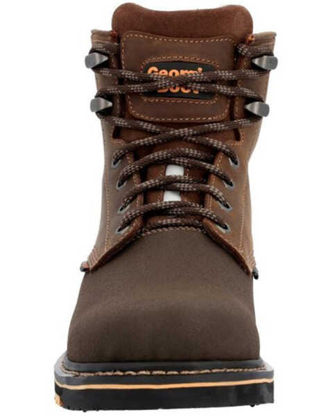 Image #4 - Georgia Boot Men's AMP LT Wedge 6" Lace-Up Work Boots - Composite Toe , Brown, hi-res
