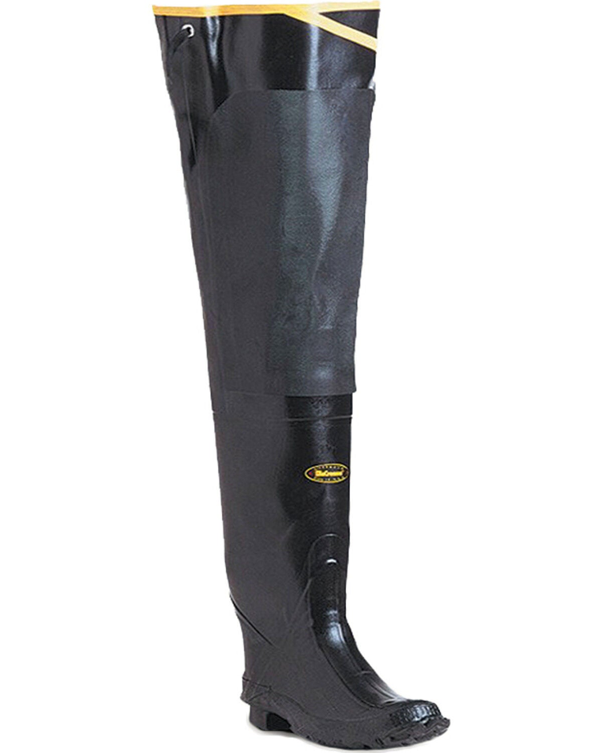 Lacrosse Men's 32" Premium Rubber Hip Boots - Round Toe, Black, hi-res