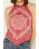 Image #3 - Rock & Roll Denim Women's Bandana Print Sleeveless Tank, Red, hi-res