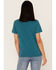 Wrangler Women's Steer Head Logo Graphic Tee, Teal, hi-res