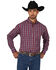 Image #1 - Wrangler Men's Classic Check Plaid Long Sleeve Western Shirt , , hi-res
