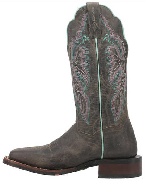 Image #3 - Dan Post Women's Kendall Western Performance Boots - Broad Square Toe, Black, hi-res