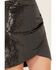 Image #2 - Molly Bracken Women's Faux Wrap Sequins Mini Skirt , Silver, hi-res