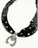 Image #2 - Idyllwind Women's Laurinda Squash Blossom Bandana Necklace, Black, hi-res