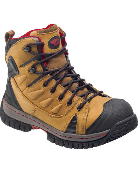 Image #1 - Avenger Men's Waterproof Hiker Work Boots - Steel Toe, Brown, hi-res