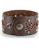 Moonshine Spirit Men's Wide Leather Cuff, Brown, hi-res