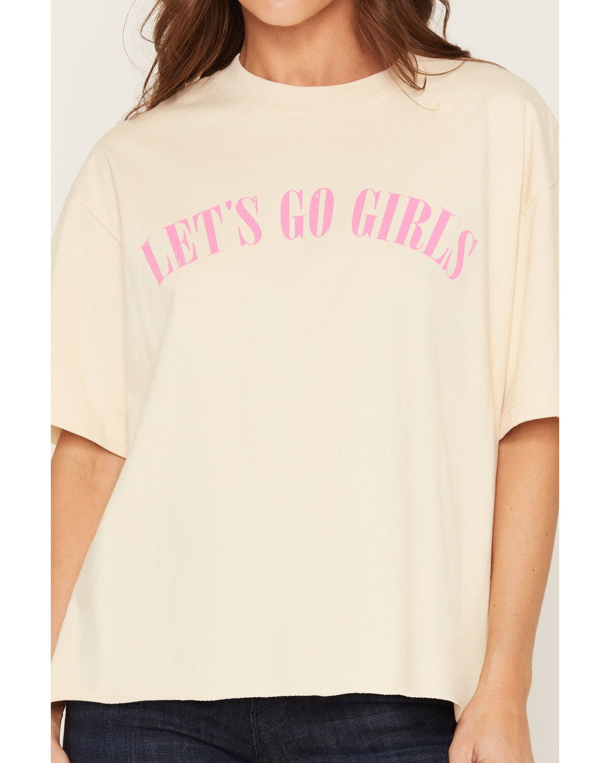 Image #4 - Shania Twain Women's Let's Go Girls Short Sleeve Graphic Tee, Cream, hi-res