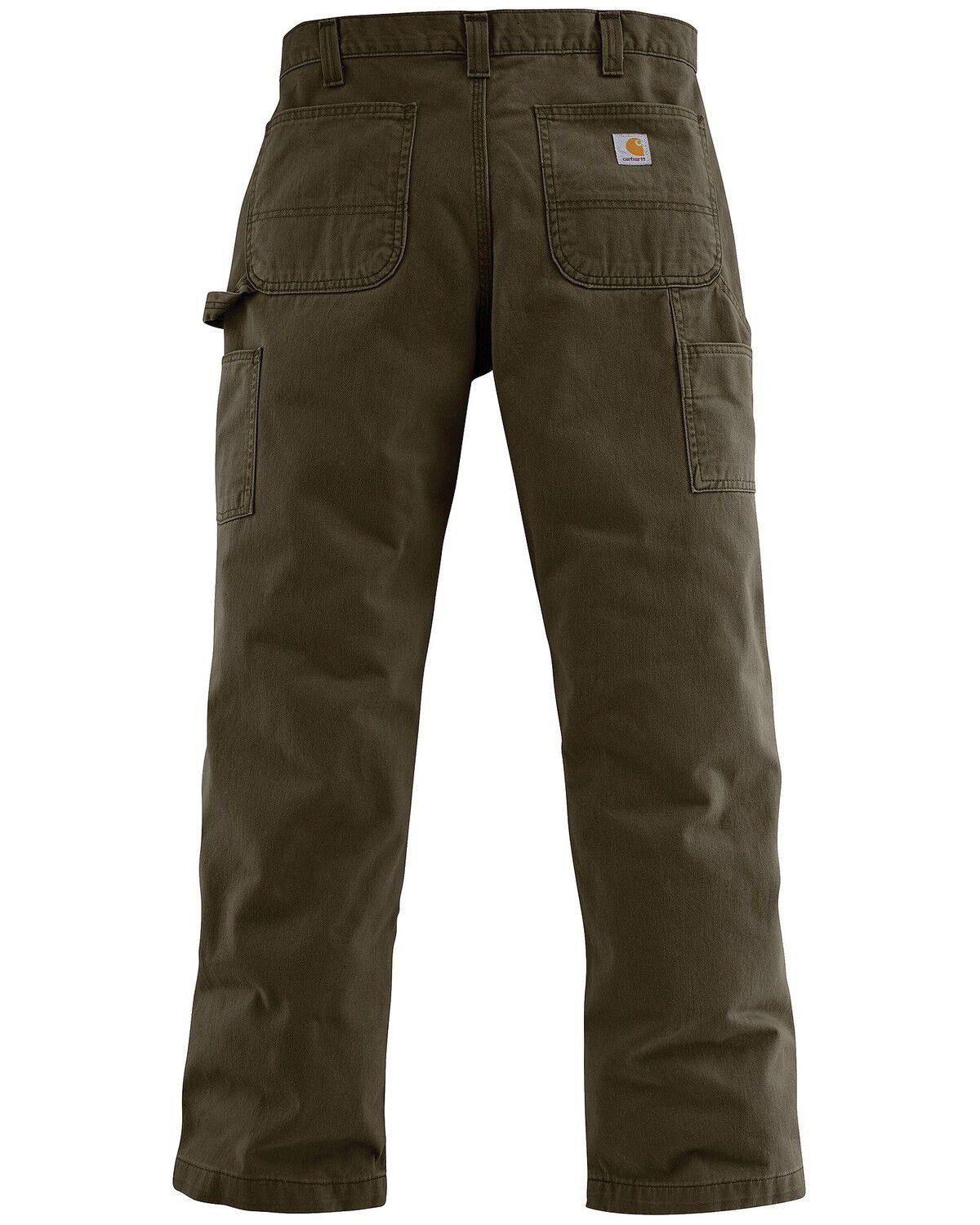 Image #1 - Carhartt Men's Washed Twill Dungaree Relaxed Fit Work Pants, Coffee, hi-res
