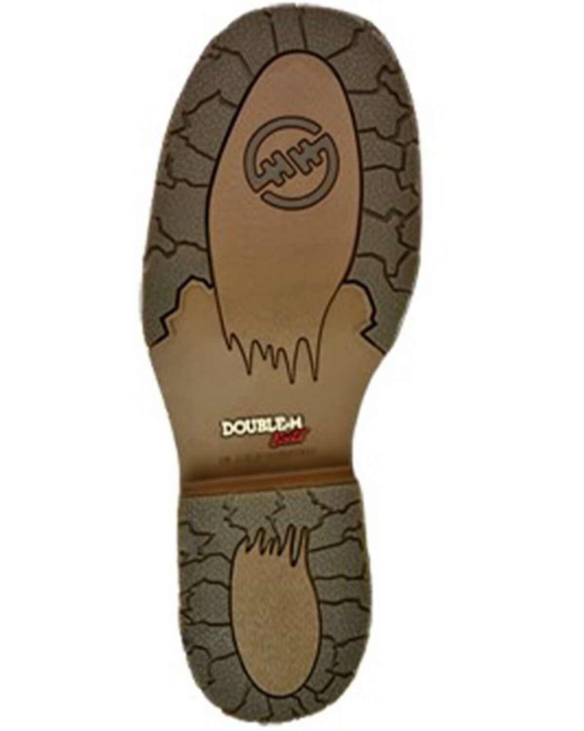 Image #2 - Double H Men's Bertram Western Work Boots - Steel Toe, Brown, hi-res