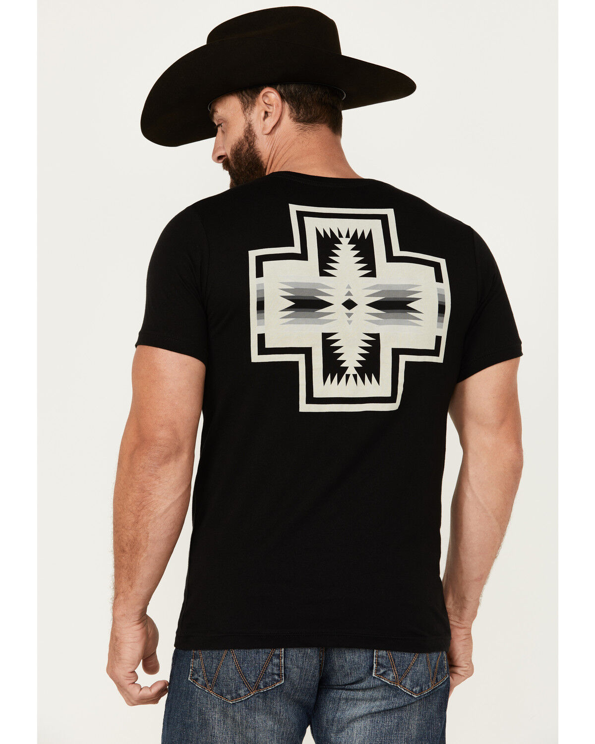 Image #1 - Pendleton Men's Harding Short Sleeve Graphic T-Shirt, Black, hi-res