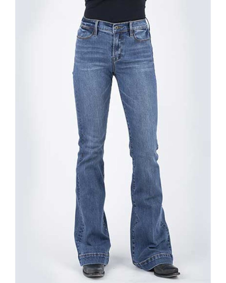 Stetson Women's 921 High Rise Flare Jeans, Blue, hi-res