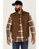 Image #1 - Dakota Grizzly Men's Bryce Quilted Insulated Fleece Lined Vest, Brown, hi-res