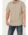 Image #3 - Moonshine Spirit Men's Vinyl Printed Short Sleeve Snap Western Shirt, Tan, hi-res