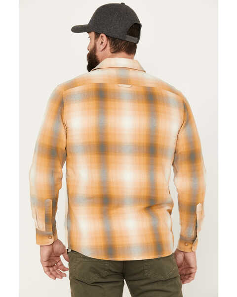Image #4 - Pendleton Men's Beach Shack Plaid Print Long Sleeve Button Down Western Shirt, Lt Brown, hi-res