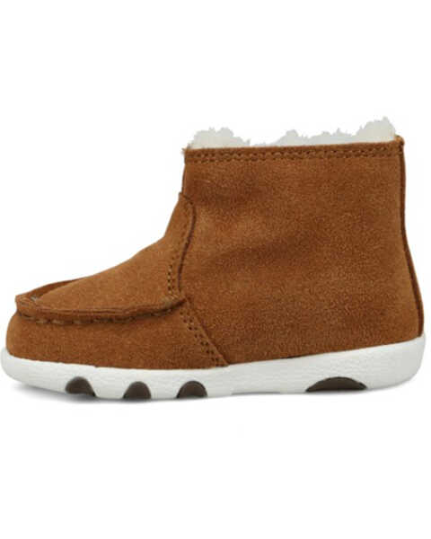 Image #3 - Twisted X Infant & Toddler Kids Shearling Lined Cukka Driving Moc , Brown, hi-res